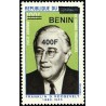Bénin 2009 - Mi 1611 - surcharge locale 400 f - Franklin D. Roosevelt (philatéliste) ** - cote 35 €
