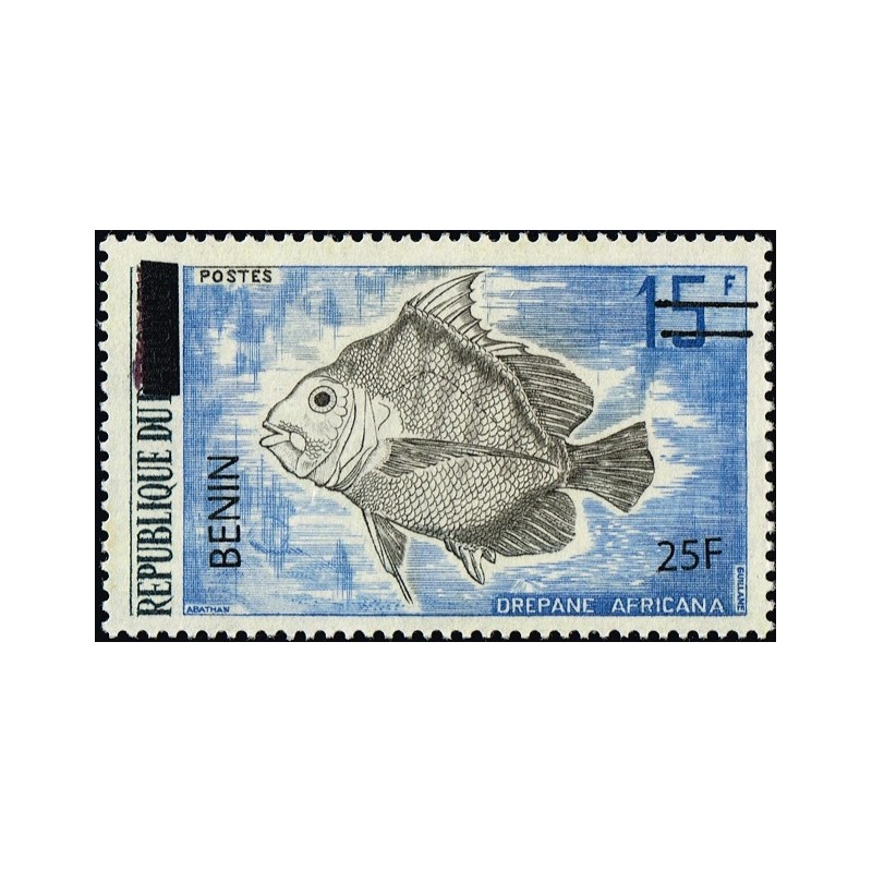 Benin 2009 - Mi 1479 - local overprint 25 f - Fish "drepane africana" - MNH - CV 250 €