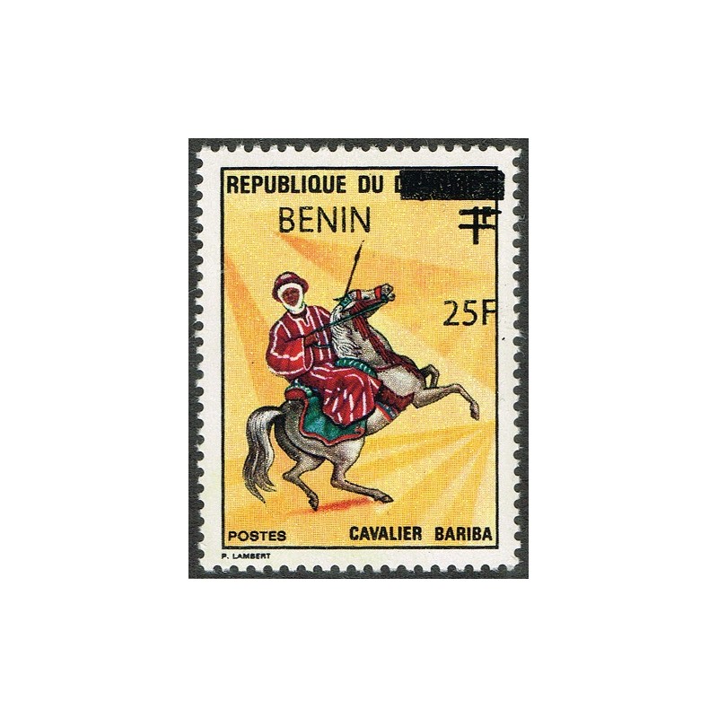 Benin 2009 - Mi 1468 - local overprint 25 f - Bariba warrior, rider - MNH - CV 50 €
