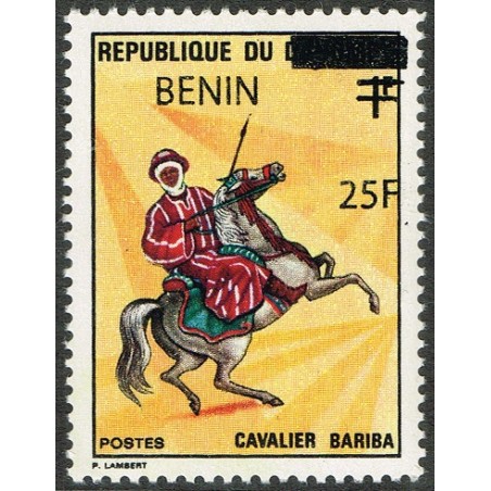 Benin 2009 - Mi 1468 - local overprint 25 f - Bariba warrior, rider - MNH - CV 50 €