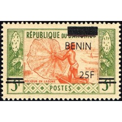 Benin 2009 - Mi 1469 - local overprint 25 f - Fisherman and net - MNH - CV 90 €