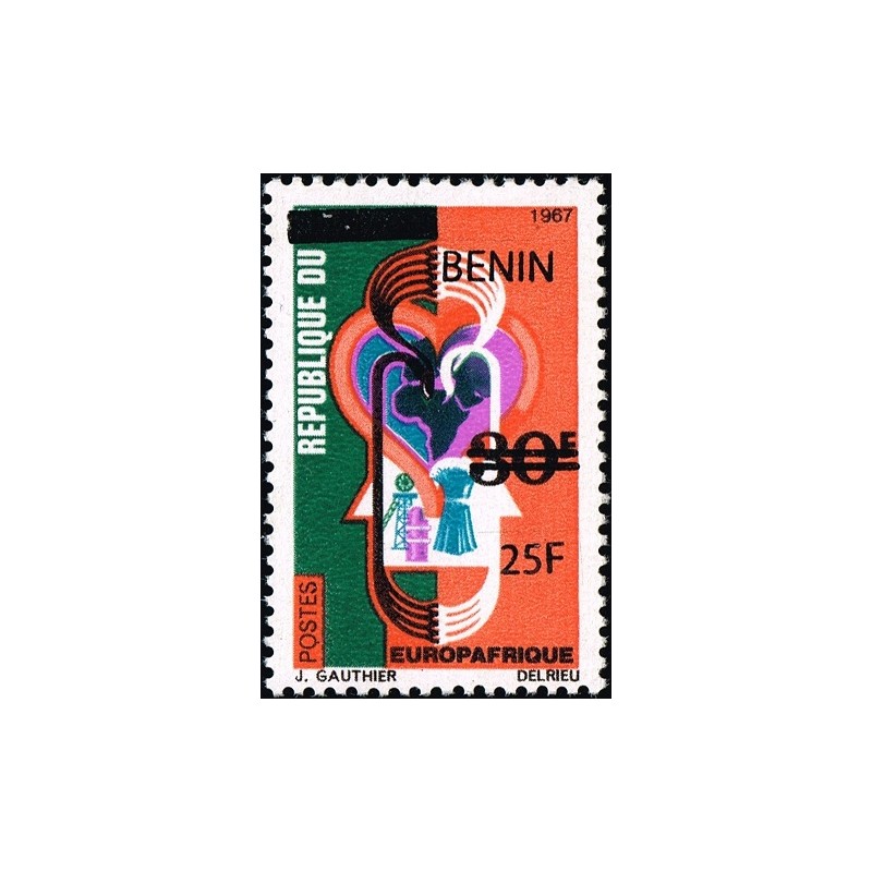 Benin 2009 - Mi 1487 - local overprint 25 f - Europafrica issue - MNH - CV 70 €