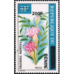 Benin 2009 - Mi 1496 - local overprint 200 f -  Flower "phaemeria magnifica" - MNH - CV 120 €
