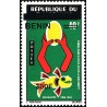 Bénin 2009 - Mi 1504 - surcharge locale 300 f - Emblèmes des rois d'Abomey - Behanzin (poisson) ** - cote 25 €