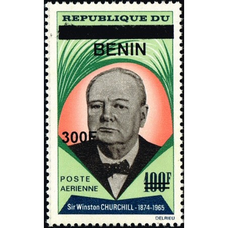Bénin 2009 - Mi 1555 - surcharge locale 300 f - Sir Winston Churchill ** - cote 50 €