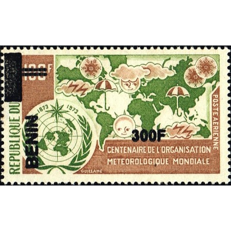 Bénin 2009 - Mi 1568 - surcharge locale 300 f - Organisation météorologique mondiale ** - cote 50 €