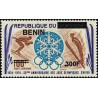Benin 2009 - Mi 1569 - local overprint 300 f - Skiers, 50th anniversary of Winter Olympics - MNH - CV 40 €
