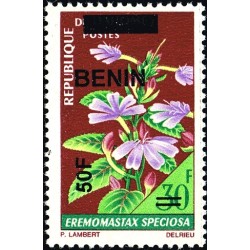 Benin 2009 - Mi 1571 - local overprint 50 f - Flower "eremomastax speciosa" - MNH - CV 80 €