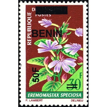 Benin 2009 - Mi 1571 - local overprint 50 f - Flower "eremomastax speciosa" - MNH - CV 80 €