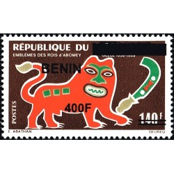 Benin 2009 - Mi 1585 - local overprint 400 f - Emblems of the Kings of Abomey: Glèle (lion and sword) - MNH - CV 35 €