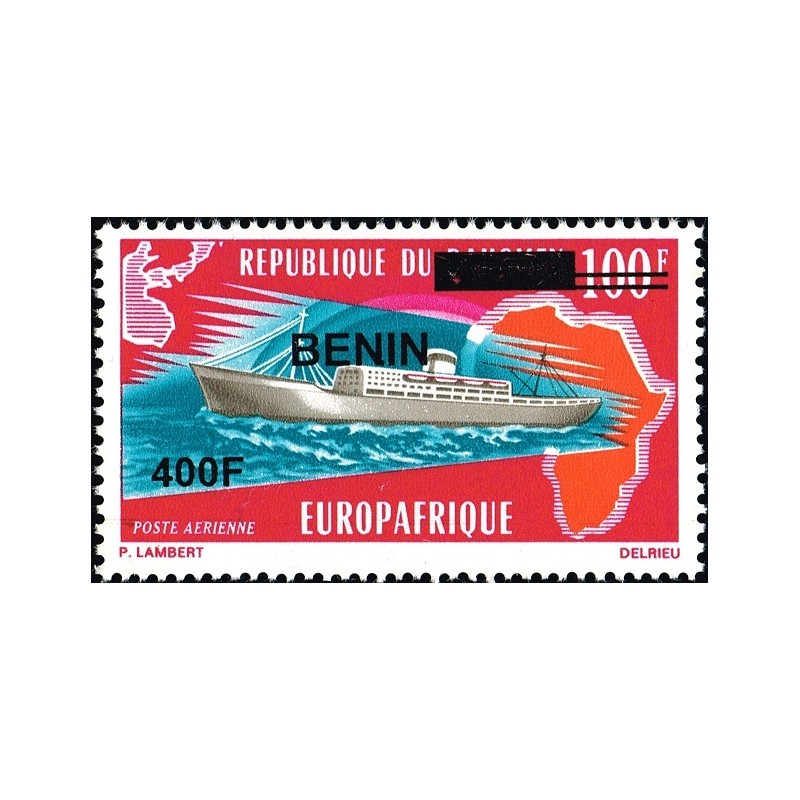 Benin 2009 - Mi 1613 - local overprint 400 f - Ship: ocean liner - Europafrica issue - MNH - CV 40 €
