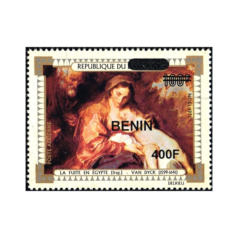 Benin 2009 - Mi 1614 - local overprint 400 f - Flight into Egypt, by Van Dyck - MNH - CV 50 €