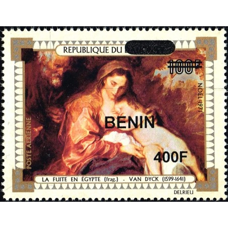 Benin 2009 - Mi 1614 - local overprint 400 f - Flight into Egypt, by Van Dyck - MNH - CV 50 €