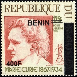 Benin 2009 - Mi 1620 - local overprint 400 f - Marie Curie - MNH - CV 50 €