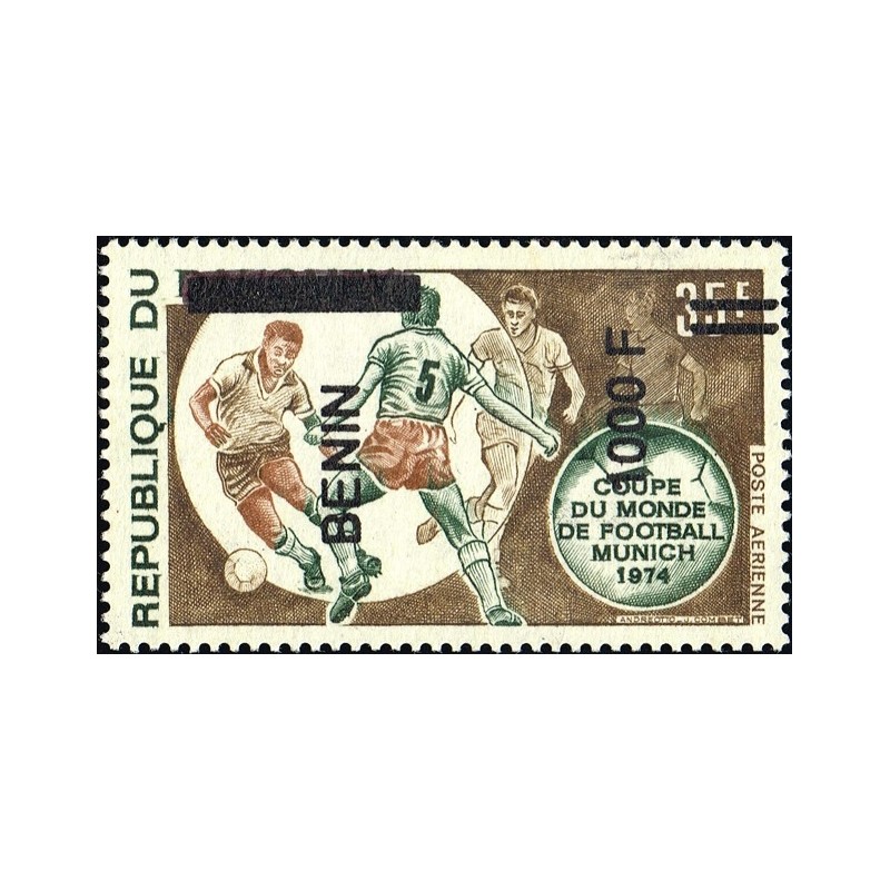 Benin 2009 - Mi 1623 - local overprint 1000 f - Soccer word cup Munich 1974 - MNH - CV 70 €