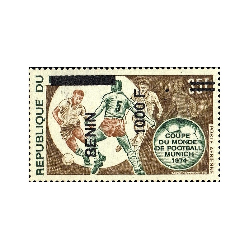 Benin 2009 - Mi 1623 x - local overprint 1000 f - Soccer word cup Munich (CV 70 €) - variety - MNH