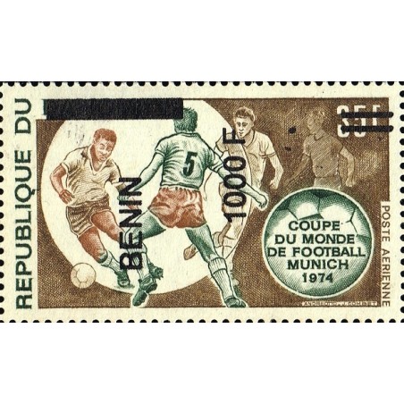 Benin 2009 - Mi 1623 x - local overprint 1000 f - Soccer word cup Munich (CV 70 €) - variety - MNH