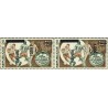 Benin 2009 - Mi 1623 + 1623 x - local overprint 1000 f - Soccer word cup Munich - pair with variety - MNH