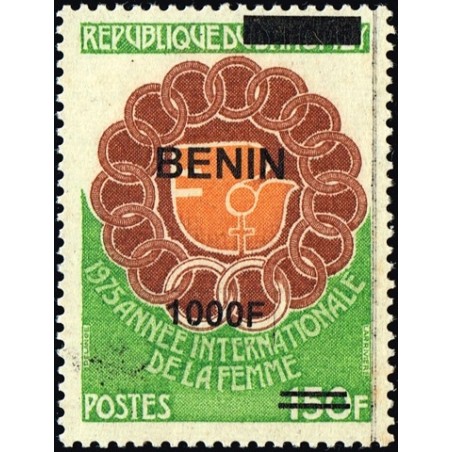 Bénin 2009 - Mi 1632 - surcharge locale 1000 f - Année internationale de la Femme ** - cote 35 €