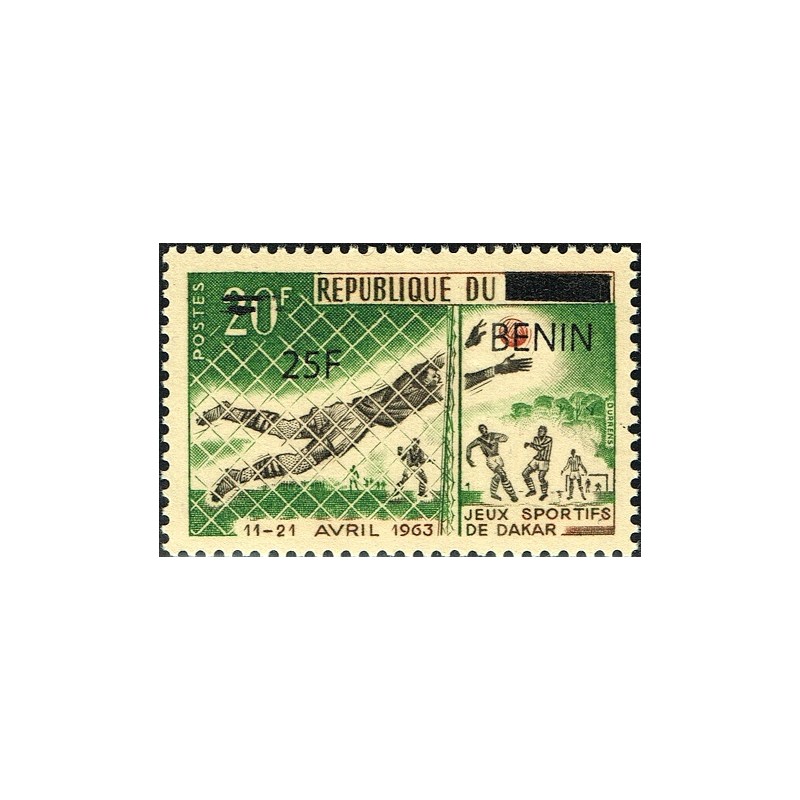 Benin 2009 - Mi 1480 - local overprint 25 f - Soccer 20 f - Freindship games, Dakar - MNH - CV 40 €