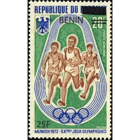 Benin 2009 - Mi 1518 - local overprint 25 f - Summer olympics Munich 1972 - athletics: running - MNH - CV 50 €