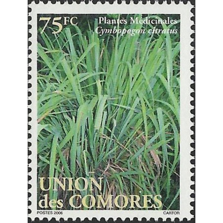 2007 - Medicinal plants: Cymbopogon citratus - 75 fc - MNH