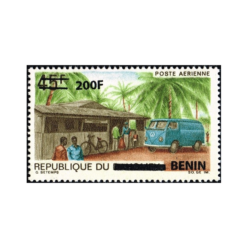 Bénin 2009 - Mi 1524 - surcharge locale 200 f - acheminement postal (camionnette Wolkswagen) ** - cote 70 €