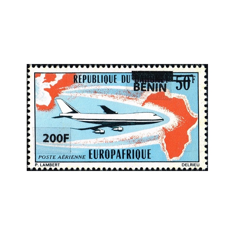 Bénin 2009 - Mi 1525 - surcharge locale 200 f - Europafrique - avion Boeing 747 ** - cote 40 €