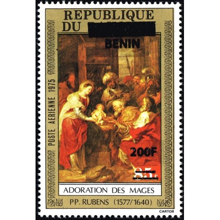 Benin 2009 - Mi 1529 - local overprint 200 f - Adoration of the Kings, by Rubens - MNH - CV 120 €