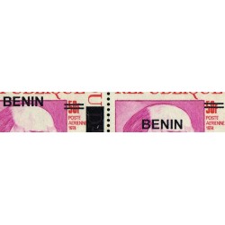 Benin 2009 - Mi 1545 - local overprint 300 f - Lenin - types 1 and 2 adjoining - MNH