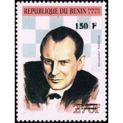 Benin 2000 - Mi 1308 - local overprint 150 f - Chess: A. Alekhine - CV 100 € MNH