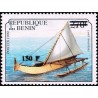 Bénin 2000 - Mi 1307 - surcharge locale 150 f - Navire : canot (Polynésie) - cote 100 € **