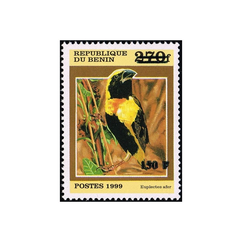 Benin 2000 - Mi 1306 - local overprint 150 f - Bird "euplectes afer" - CV 100 € MNH