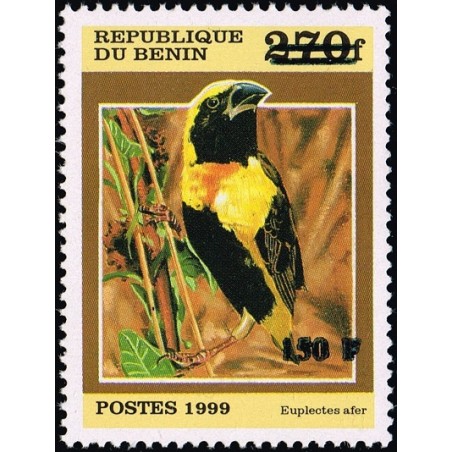 Benin 2000 - Mi 1306 - local overprint 150 f - Bird "euplectes afer" - CV 100 € MNH