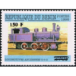 Benin 2000 - Mi 1302 - local overprint 150 f - old locomotive 0-6-0 - CV 100 € MNH