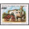 Bénin 2000 - Mi 1301 - surcharge locale 150 f - Hippomobile (XIXè s.), pompier - cote 100 € **