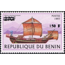 Benin 2000 - Mi 1296 - local overprint 150 f - Roman sailing vessel - CV 100 € MNH