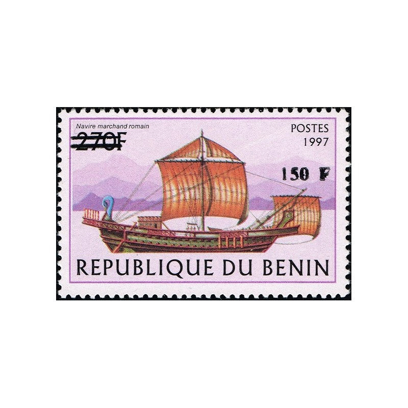 Benin 2000 - Mi 1296 - local overprint 150 f - Roman sailing vessel - CV 100 € MNH