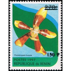 Benin 2000 - Mi 1292 - local overprint 150 f - Orchid "phalaenopsis fuscata" - CV 100 € MNH