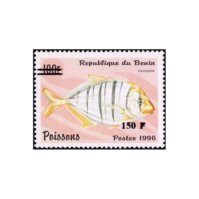 Benin 2000 - Mi 1287 - local overprint 150 f - Fish "carangidae" - CV 100 € MNH
