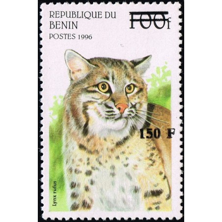 Benin 2000 - Mi 1282 - local overprint 150 f - Wild cats: lynx rufus - CV 100 € MNH