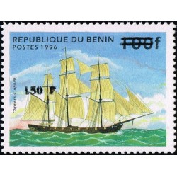 Benin 2000 - Mi 1281 - local overprint 150 f - Sailing ship: opium clipper - CV 100 € MNH