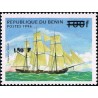 Bénin 2000 - Mi 1281 - surcharge locale 150 f - Voilier "clippers d'opium" - cote 100 € **