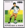 Bénin 2000 - Mi 1279 - surcharge locale 150 f - Coupe du monde de football "France 98" - cote 100 € **