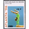 Bénin 2000 - Mi 1278 - surcharge locale 150 f - Jeux olympiques Atlanta 1996 - gymnastique - cote 100 € **