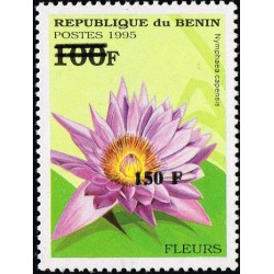 Benin 2000 - Mi 1276 - local overprint 150 f - Flowers: nymphaea capensis - CV 100 € MNH