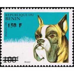 Benin 2000 - Mi 1274 - local overprint 150 f - Dog: boxer - CV 100 € MNH