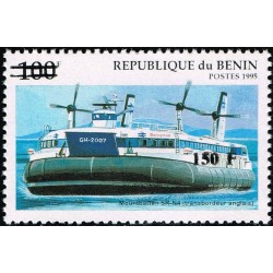 Benin 2000 - Mi 1271 - local overprint 150 f - Ship: Hovercraft Mountbatten SR-N4 - CV 100 € MNH
