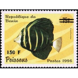 Bénin 2000 - Mi 1269 - surcharge locale 150 f - Poisson "acanthuridae" - cote 100 € **