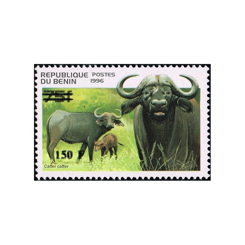 Benin 2000 - Mi 1267 - local overprint 150 f - Buffalo - CV 100 € MNH